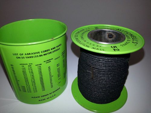Mitchell Abrasives 52 Round Abrasive Cord, Aluminum Oxide 150 Grit .055&#034; Diamete