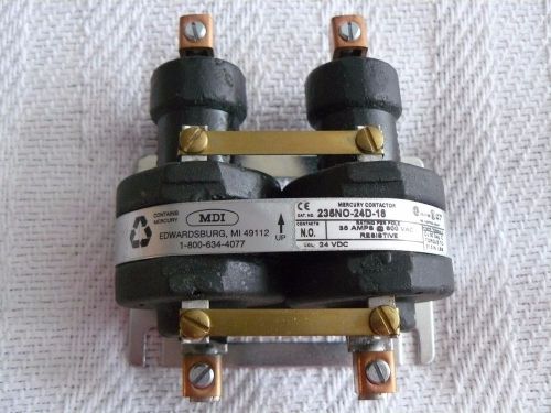 Mdi mercury contactor 225no-24d-18 2 pole 35a 600vac for sale