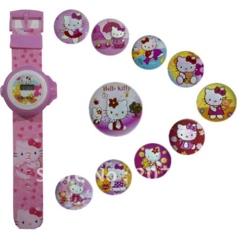 Hello-Kitty-Digital-Projector-Watch-with-24 Projected Images-Indian Gift