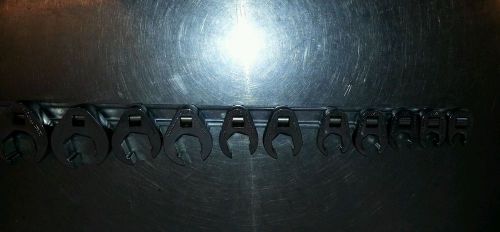 Snap on tools 11 piece standard crowsfoot wrenches 3/8&#034; drive