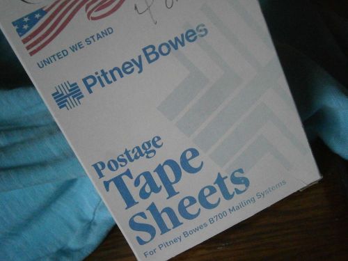 Pitney Bowes B700 #613-5 Postage Tape Sheets full box! over 200 double sheets!