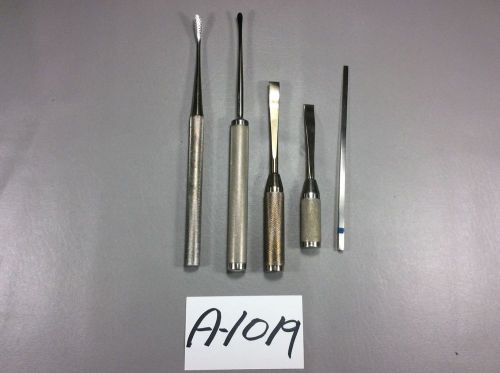 Zimmer Chisels Lot Of 5 Orthopedic Surgical