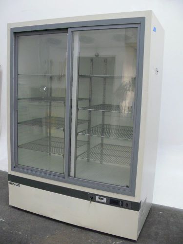 Revco Model REL4504A20 Laboratory Lab Glass Display Two door Refrigerator