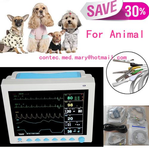 USA seller,CMS8000-VET Vital Signs Veterinary patient monitor 6 arameters,VET.