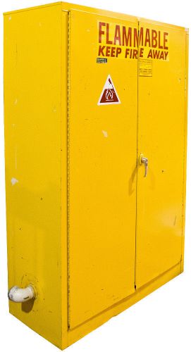 Securall A145 Safety Storage Cabinet for Flammable Liquids, Yellow,  45 Gal, A&amp;A