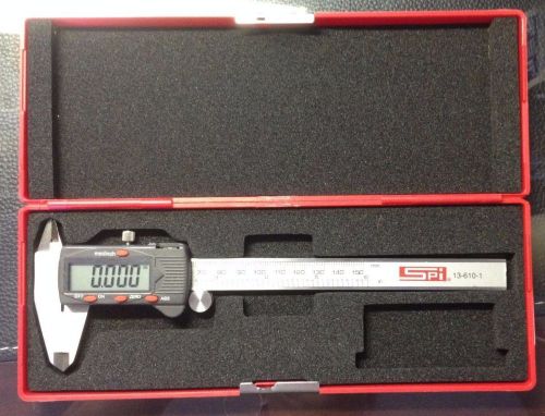SPI 6&#034; Digital Calipers PN 13-610-1 with case