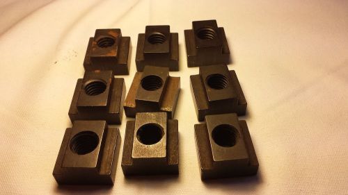 T-Slot Nut for 3/4&#034; Slot, 5/8-11 Tapped Hole, Lot of 9.