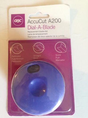 GBC AccuCut A200 Dial-A-Blade Replacement Blade Dial  #1312PB Brand New