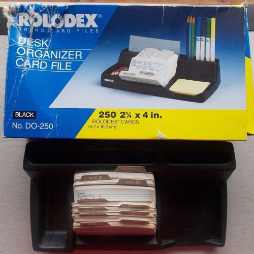 Vintage Rolodex Desk Organizer Card File No. DO-250 - Very Good Used Condition!