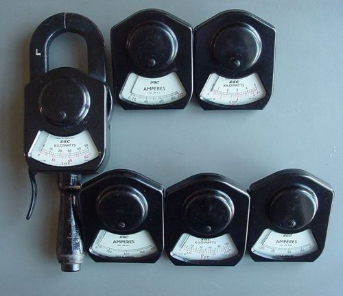 Vintage G&amp;C England CLAMP METER Ampere Watt TONG TEST