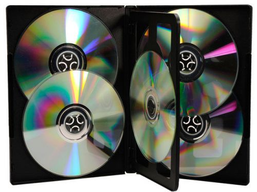 20 Premium 6-Disc Disk DVD CD Cases 22mm Multi Jewel Case Holds 6 Disks CDs