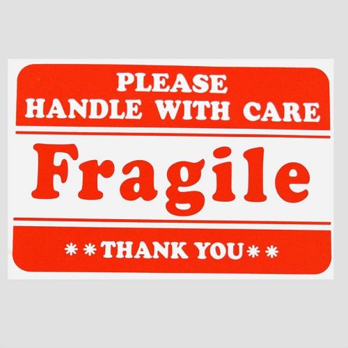 100 PCS /Lot  2 x 3&#034; Fragile Handle with Care Shipping Labels sticker