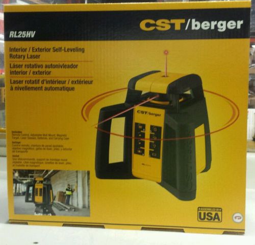 CST Berger RL25HV Horizontall/Vertical Interior/Exterior Rotary Line Laser