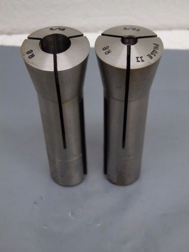 R8 Collet   9/32,  9/16 phase 2 and one unbranded