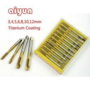 7pcs/set 3-12mm Tap Die Set drilling Titanium Coating Cutter Hole Hss Tapping