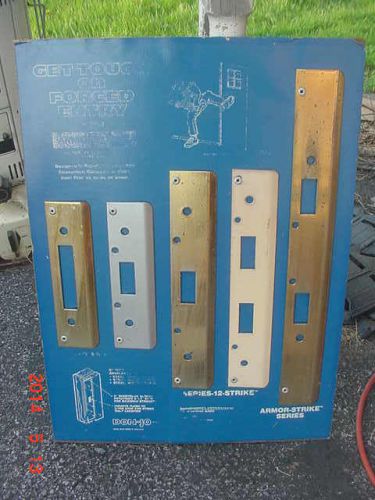 Vintage Don-Jo Security Store Display Door Lock Strike Plates Locksmith Shop