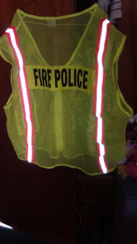 high vis, fire police vest, emergency,