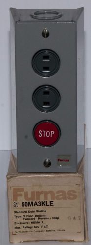 Furnas 50MA3KLE 3 Button Standard Duty Station (Forward, Reverse, Stop)