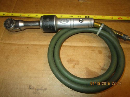 vintage DATCO 1/2&#034; heavy air ratchet with attached swivel hose