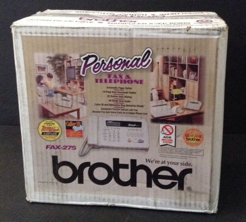 Brother Fax-275  Personal Fax &amp; Telephone