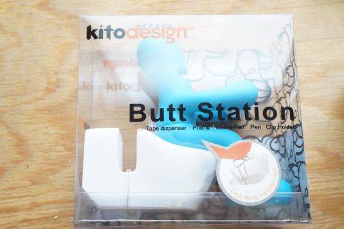 Kito Design Butt Station Blue Tape Pen Holder Office Desk Organizer Funny Gift