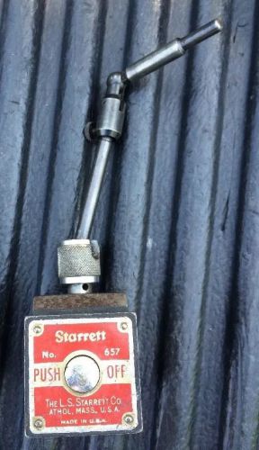 Starrett No. 657 Magnetic Base with Swivel Post Assembly