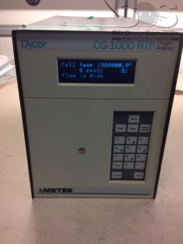 AMETEK DYCOR CG-1000 RTP OXYGEN ANALYZER