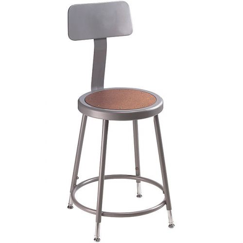 NPS 18-inch Adjustable Height Stool with Backrest