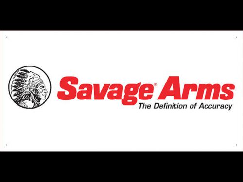 Advertising Display Banner for Savage Dealer Arm Gun Shop