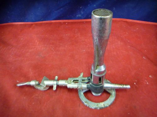 Fisher Bunsen Burner Model 1201 w/ Fisher Clamp Model Unknown