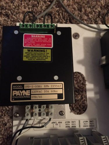 PAYNE 18D-1-10hi VARIABLE TRANSFORMER POWER SUPPLY *NEW OUT OF BOX*