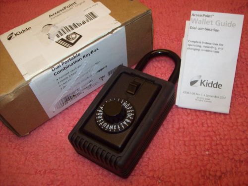 Kidde AccessPoint 00524 KeySafe Original 3-Key Portable, Spin Dial, Knob Padlock