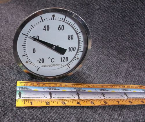ASHCROFT 5&#034; dial thermometer -20 to +120 Celcius   Every-angle