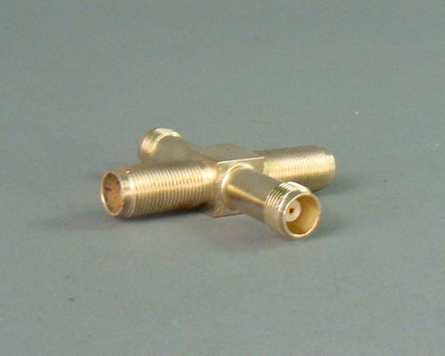 Coax connector rf adapter tnc microwave &#034;t&#034; splitter for sale