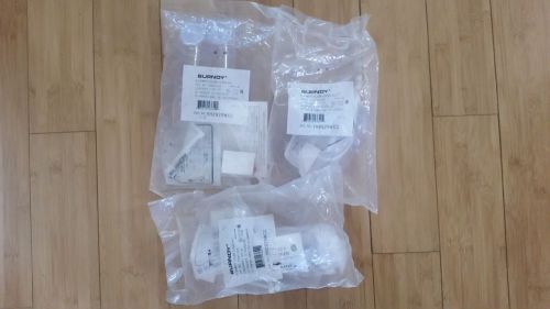 (3) burndy yh2929 h-tap with clear covers for sale