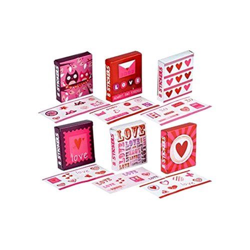 Valentines Sticker Gift Boxes, 18-ct. Packs
