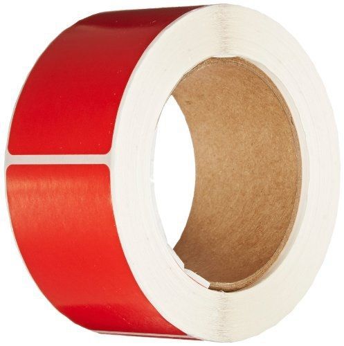 Tape Logic DL630A Inventory Rectangle Label, 3&#034; Length x 2&#034; Width, Red (Roll of