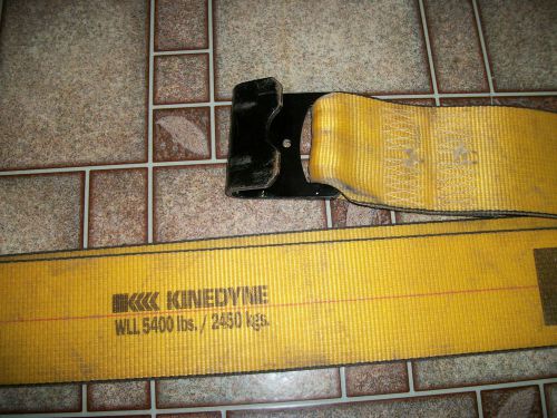 4 kinedyne winch straps 4&#034; x 27&#039; w/ flat hook for sale
