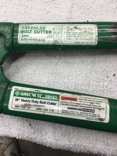 ***greenlee 39153 36&#034; heavy duty bolt  cutters*** for sale