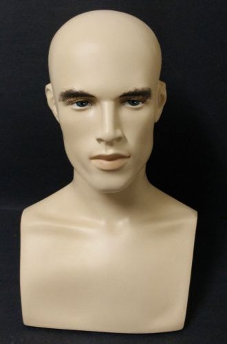 LESS THAN PERFECT MN-413 Male Mannequin Head Form with Bust