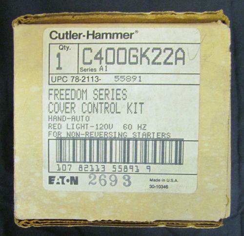 CUTLER HAMMER Freedom Series Cover Control Kit Hand Auto Red Light C400GK22A