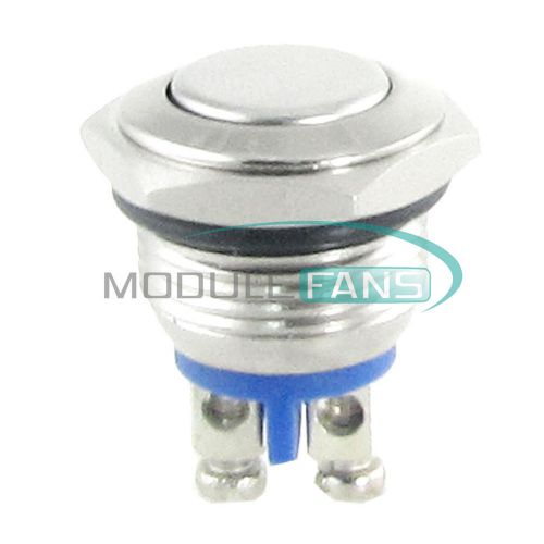 AC 250V 3A NO 16mm Metal Momentary Round Push Button Switch N O Normally Open M