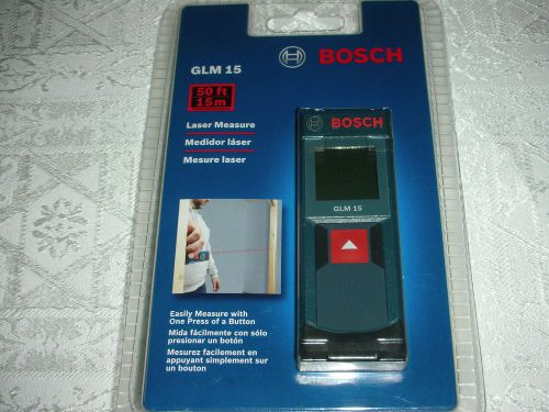 Bosch GLM15 Laser Measure 50 Ft./15 m *New* Gift For Fathers Day