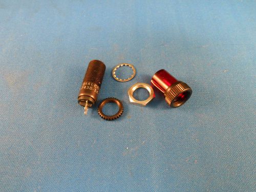 250-7438-14-504 DIALCO RED LIGHT IND. BULB T-2, 2 SOLDER LUG NEW OLD STOCK