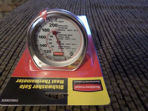 Rubbermaid commercial stainless steel dishwasher safe meat thermometer thm200ds for sale