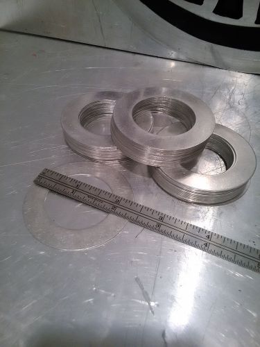 ALUMINUM WASHER GASKET (10pc) 2 3/8&#034;(60mm) D x 1 1/2&#034;(38mm) CD x 1/32&#034;(1mm)THICK