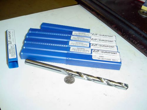 BRAND NEW LOT OF 6 PCS DURAPOINT 13/32&#034; X 7&#034; CARBIDE TIPPED DRILLS FREE SHIPPING