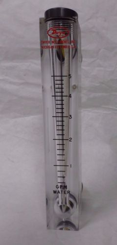 Dwyer  vfc141 visi-float flowmeter 0.5 - 5 gpm water 5&#034; scale 1&#034; female npt (k5) for sale