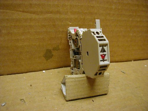 Weidmuller fused terminal block, indicator light, wsi 6/2, 10 a, 120 v, lot of 3 for sale