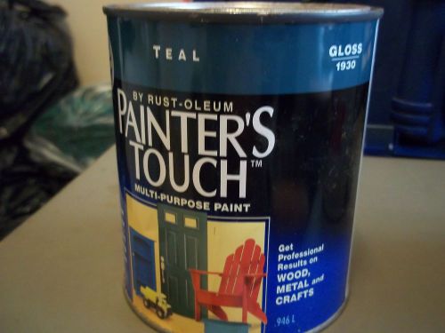 1 gallon painters touch rustoleum multi purpose paint teal blue gloss 1930 latex for sale